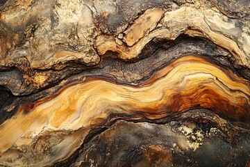 Old wooden tree cut surface