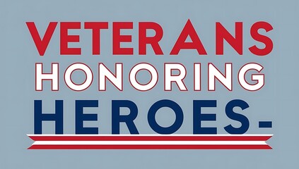 Fototapeta premium Veterans Honoring Heroes A Tribute To Service And Sacrifice