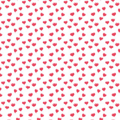 A seamless pattern featuring heart-shaped speech bubbles in a vibrant red-pink color. This playful and romantic design is perfect for Valentine's Day-themed projects, wrapping paper, stationery, socia