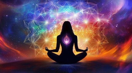 Dreamy Visualization of a Girl in Trance