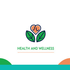 Professional health and wellness logo vector art for business branding. Modern, clean, and versatile design perfect for company identity and holistic branding needs.