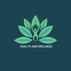 Professional health and wellness logo vector art for business branding. Modern, clean, and versatile design perfect for company identity and holistic branding needs.