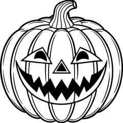 halloween pumpkin isolated on white background