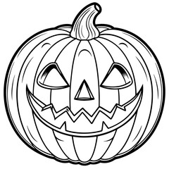 halloween pumpkin isolated on white background