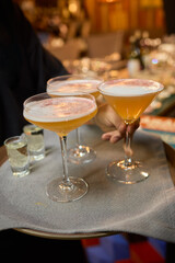 Experience Elegant Cocktails Served on a Beautifully Arranged Tray for every occasion