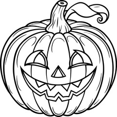 halloween pumpkin isolated on white background