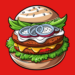 burger with cheese