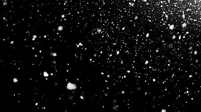 Snow. falling snowflakes. realistic snow overlay background. snowfall, snowflakes in different shapes and forms. Sunweave. Illustration