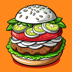 burger with cheese