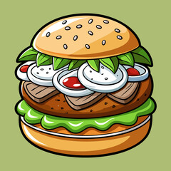 burger with cheese