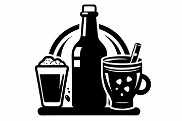 alcohol misc sublimation black and white color