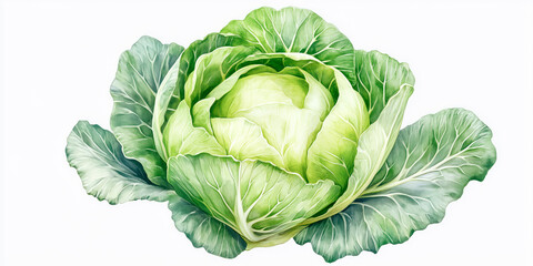 Fototapeta premium Cabbage icon isolated on the white background.