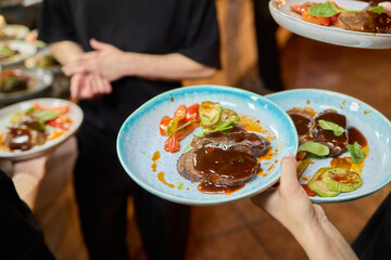 Experience an Elegant Dinner Service complete with exquisite Gourmet Plates for all occasions