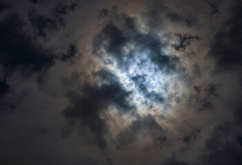 Obraz premium Moonlight wallpaper. full moon background