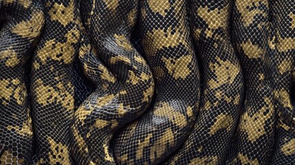 Obraz premium Snake skin texture isolated. Close-up snake scales. Reptile skin. Realistic snake pattern. Snake scale texture. Detailed snake skin close-up. Exotic Animal texture. Snake design texture.