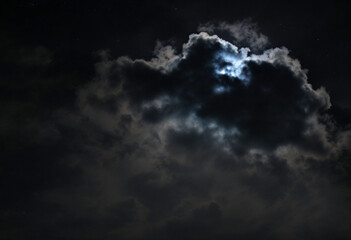 Obraz premium Moonlight wallpaper. full moon background