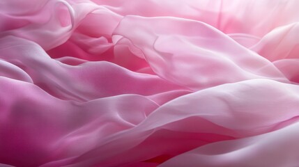Obraz premium Abstract Background, Soft Pink Satin Fabric, Delicate Texture, Smooth Gradients, Diffused Light