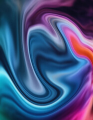 Smooth flowing waves of satin fabric in shades of blue and purple with a soft, light texture creating a beautiful abstract design