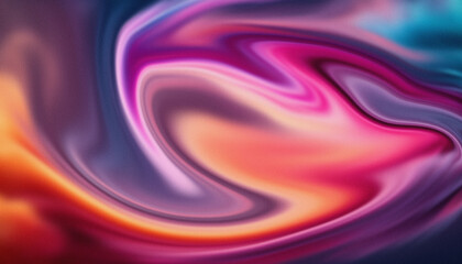 Abstract Liquid Flow: A captivating abstract artwork featuring vibrant, flowing hues of pink, orange, blue, and purple, evoking a sense of movement, energy, and fluidity.  