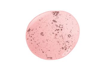 Cream gel serum cosmetic lubricant background transparent drop pink isolated on white