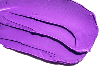 Cosmetic purple blue pigment texture eye shadow or lipstick, hair due mask