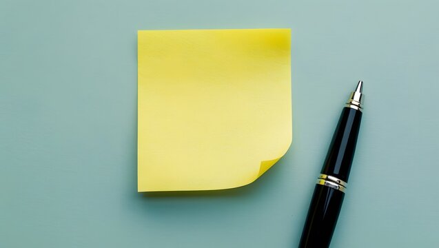 Blank Yellow Sticky Note for Your Ideas
