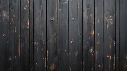 Fototapeta premium Dark Textured Wooden Planks with Rustic Finish and Worn Details
