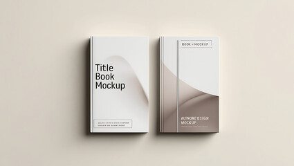 Minimalist and eye-catching book cover mockup image