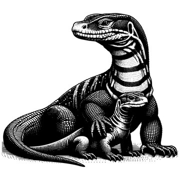 Comodo Dragon Illustration