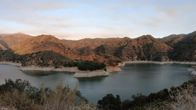 4k video of the California wild fires with helicopters picking up water