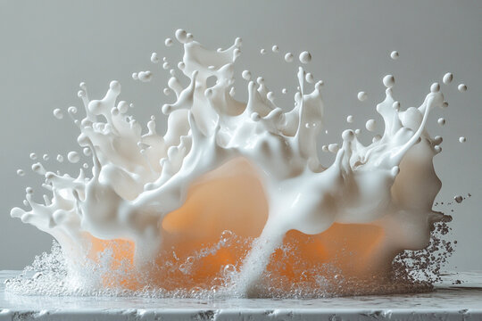 Liquid splashes freeze in chaotic motion with AI enhancement