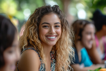 Friends from diverse backgrounds enjoy a picnic filled with laughter and joy
