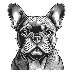 Intricate French Bulldog Portrait