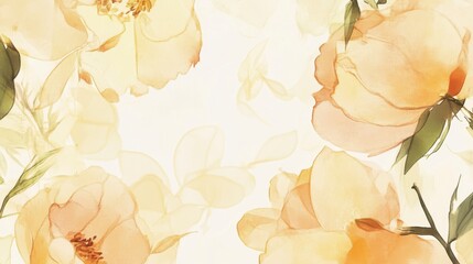 Delicate Pastel Floral Watercolor Painting: A Stunning Abstract Floral Art for Your Home Decor