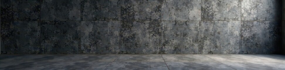 Dark grey cement wall and floor, shadowy Seamless pattern , wall, old, abstract