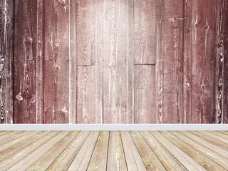 vintage empty room brown wooden background