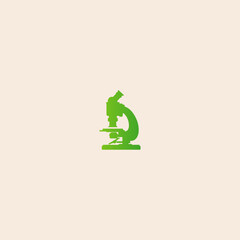 Microscope icon flat vector design. 