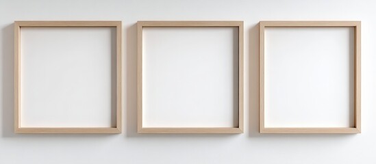 Perfectly crafted oak frames highlight potential art pieces.