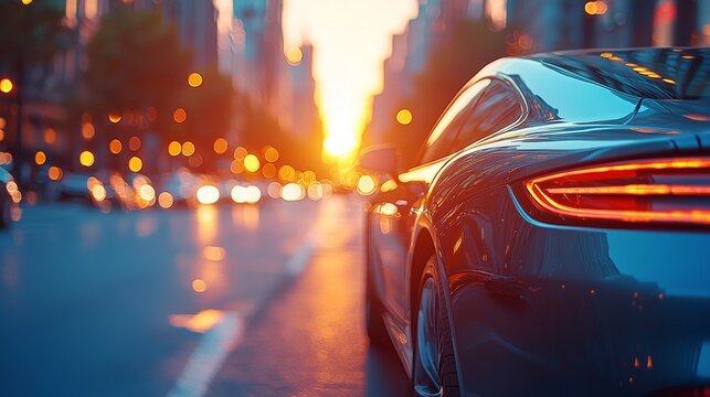 Side view of a car window tint, where ceramic film offers heat rejection and UV protection with a stable color, installed on the glass surface of the vehicle