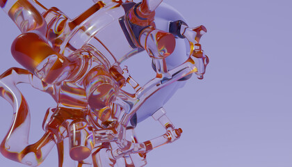 3d Abstract Design. 3d render © neurostructure