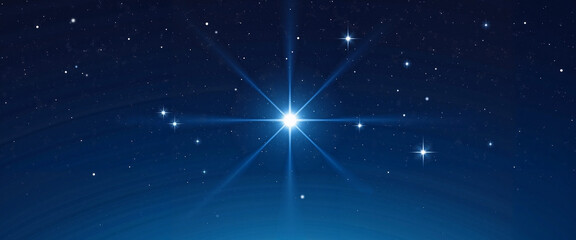 Heart-shaped stars in dark blue sky, cosmic love symbolism, copy space, background