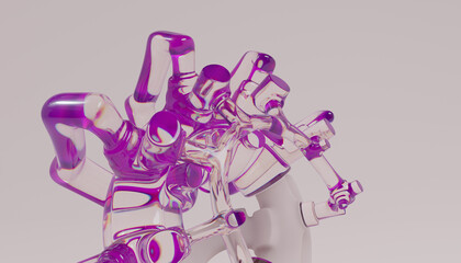 3d Abstract Design. 3d render © neurostructure