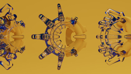 3d Abstract Design. 3d render © neurostructure