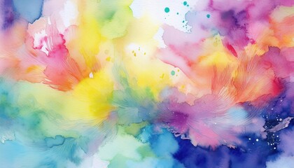 Expressive Watercolor Abstraction A Fluid Dance of Colors, Textures, and Emotion, Caught in a Single Moment on Canvas.