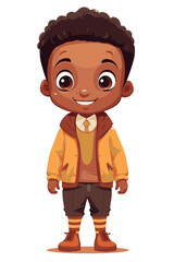 Obraz premium Vector cute cartoon kid