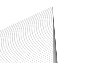 abstract architecture vector 3d illustration 