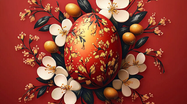 Orthodox Easter eggs and hand-painted.