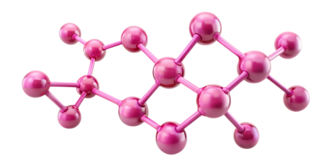 purple molecule background