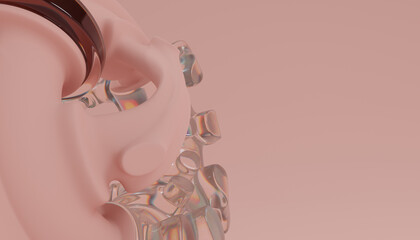 3d Abstract Design. 3d render © neurostructure