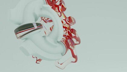 3d Abstract Design. 3d render © neurostructure